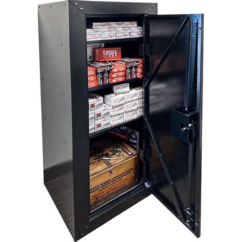 are metal ammo boxes fireproof|lockable ammo ammunition storage cabinet.